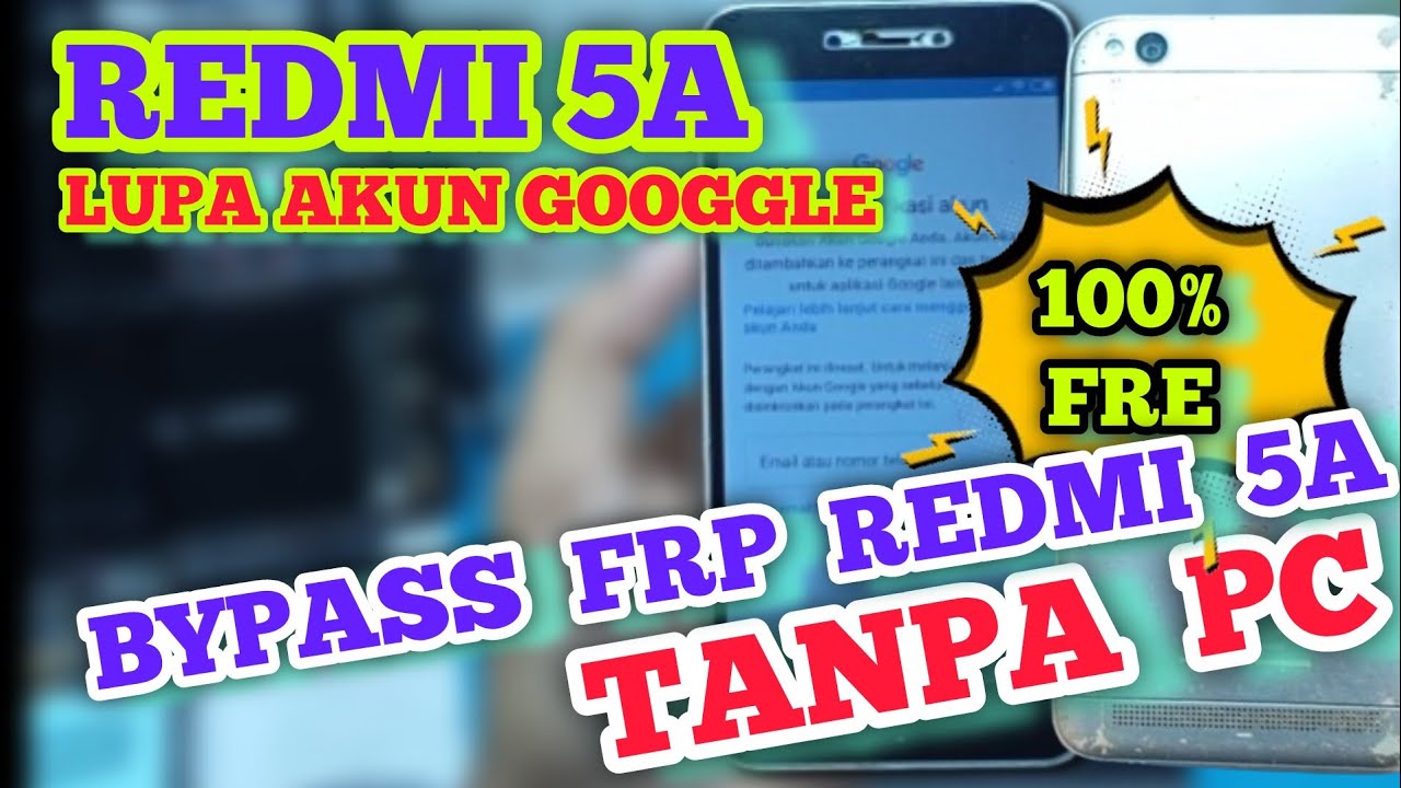 SOLUSI REDMI 5A LUPA AKUN GOOGLE ‼️ BYPASS FRP REDMI 5A TANPA PC 100% WORK 2025