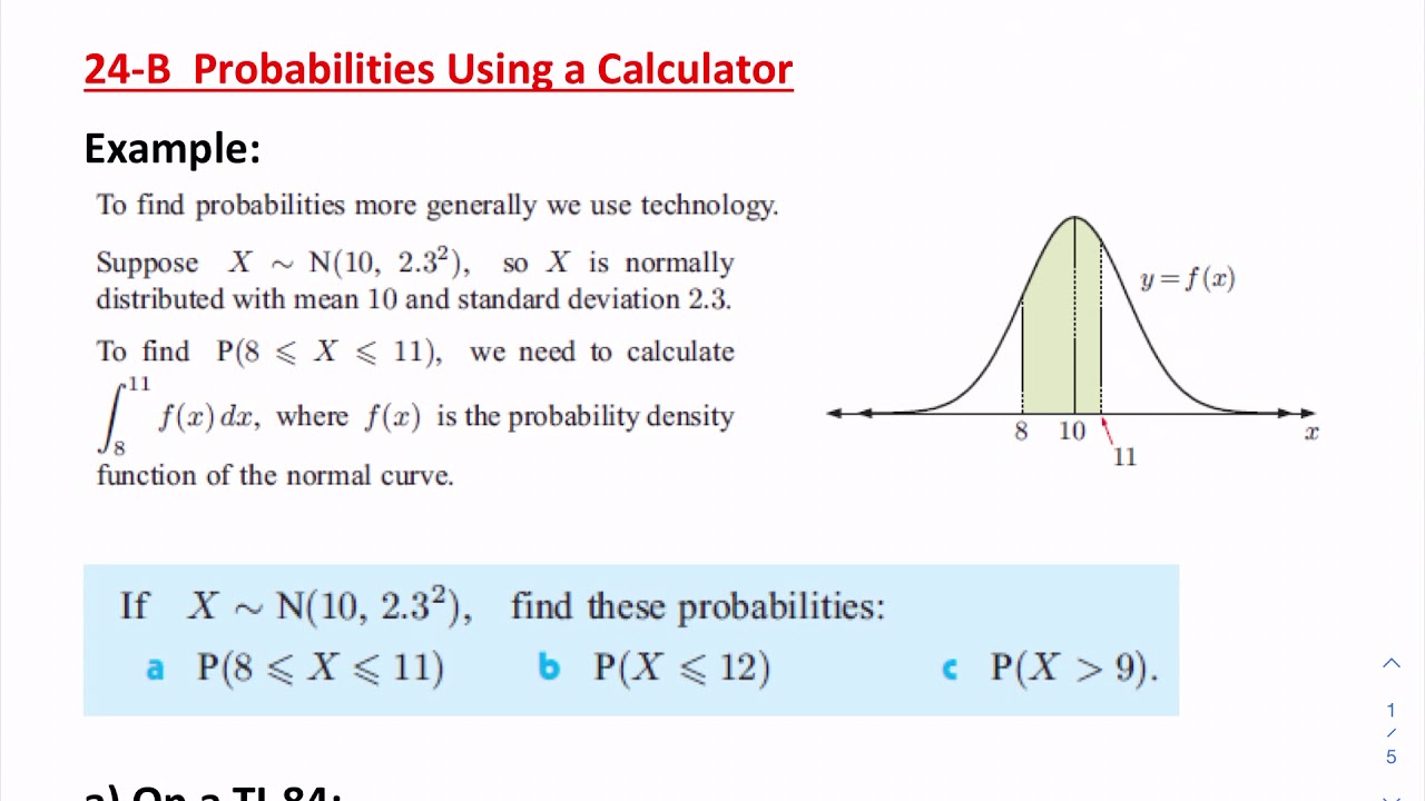 IB Math SL - Year 2  Section 24.B