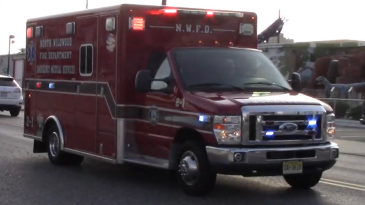 North Wildwood Fire Department Ambulance 2-1 Responding 9-14-19