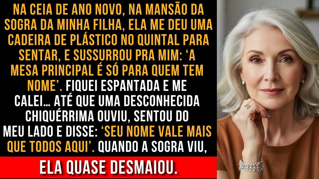 Minha filha me viu ser humilhada na ceia da sogra rica dela... e travou quando viu quem me defendeu