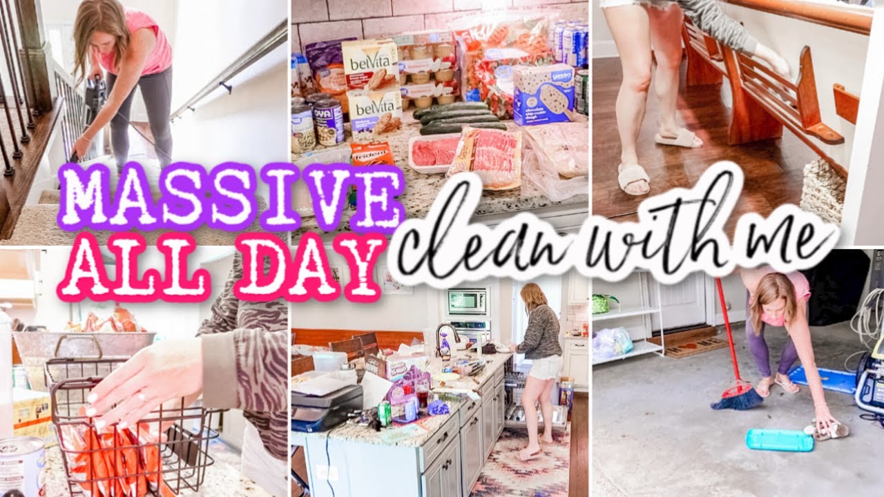 MASSIVE ALL DAY CLEAN WITH ME | ORGANIZE & DECLUTTER