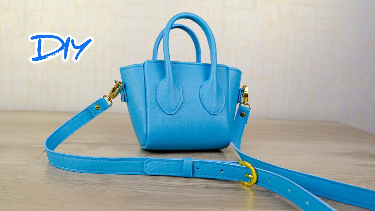 دوخت کیف چرمی ترند / How to sew a trendy leather bag