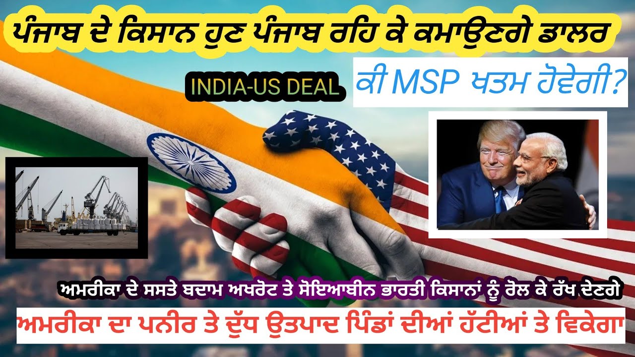 India US Trade Deal EXPLAINED in punjabi !how india protects its agriculture and dairy sectors