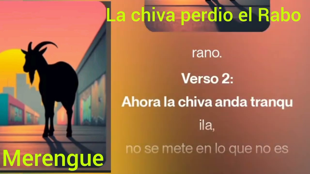 D.S. merengue..la chiva perdio el rabo