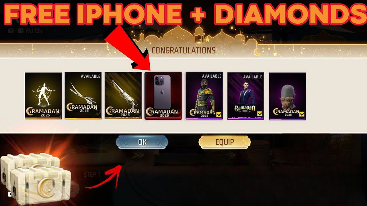 WIN IPHONE REWARDS CRATES കണ്ടോ🔥 GRATEFULL TOGETHER RAMADAN| FREE FIRE NEW EVENT MALAYALAM