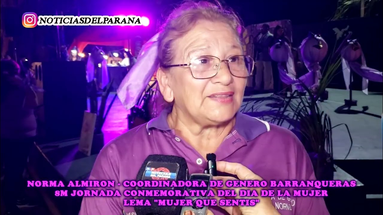 Norma Almiron - Coordinadora De Genero De Barranqueras - 8m Jornada Conmemorativa Dia De La Mujer