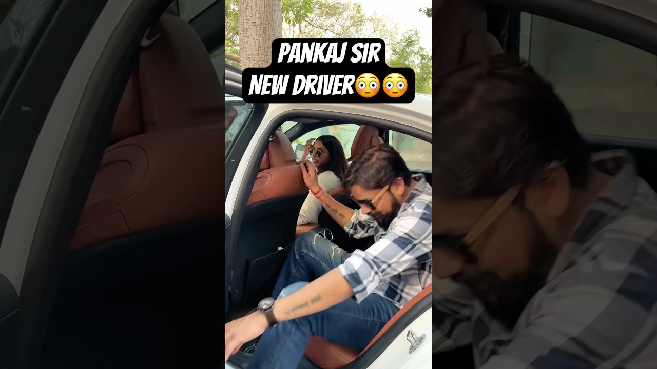 samapti mam driving car #pankajsir #samaptimam #funny