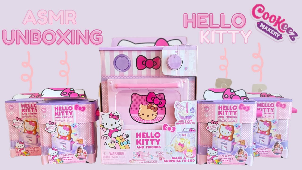 Unboxing *LIMITED EDITION* Cookeez Makery Hello Kitty Oven and Toasty Treatz! [ASMR]