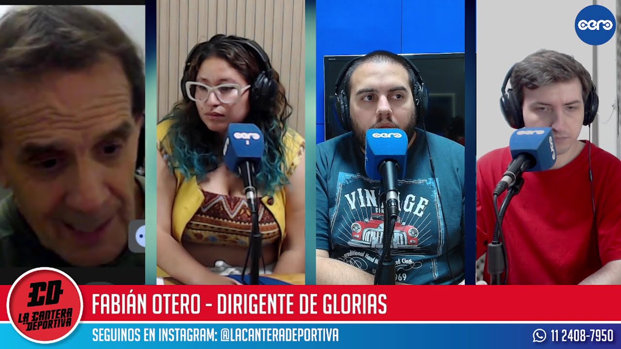Fabian Otero, dirigente de Glorias, en La Cantera Deportiva