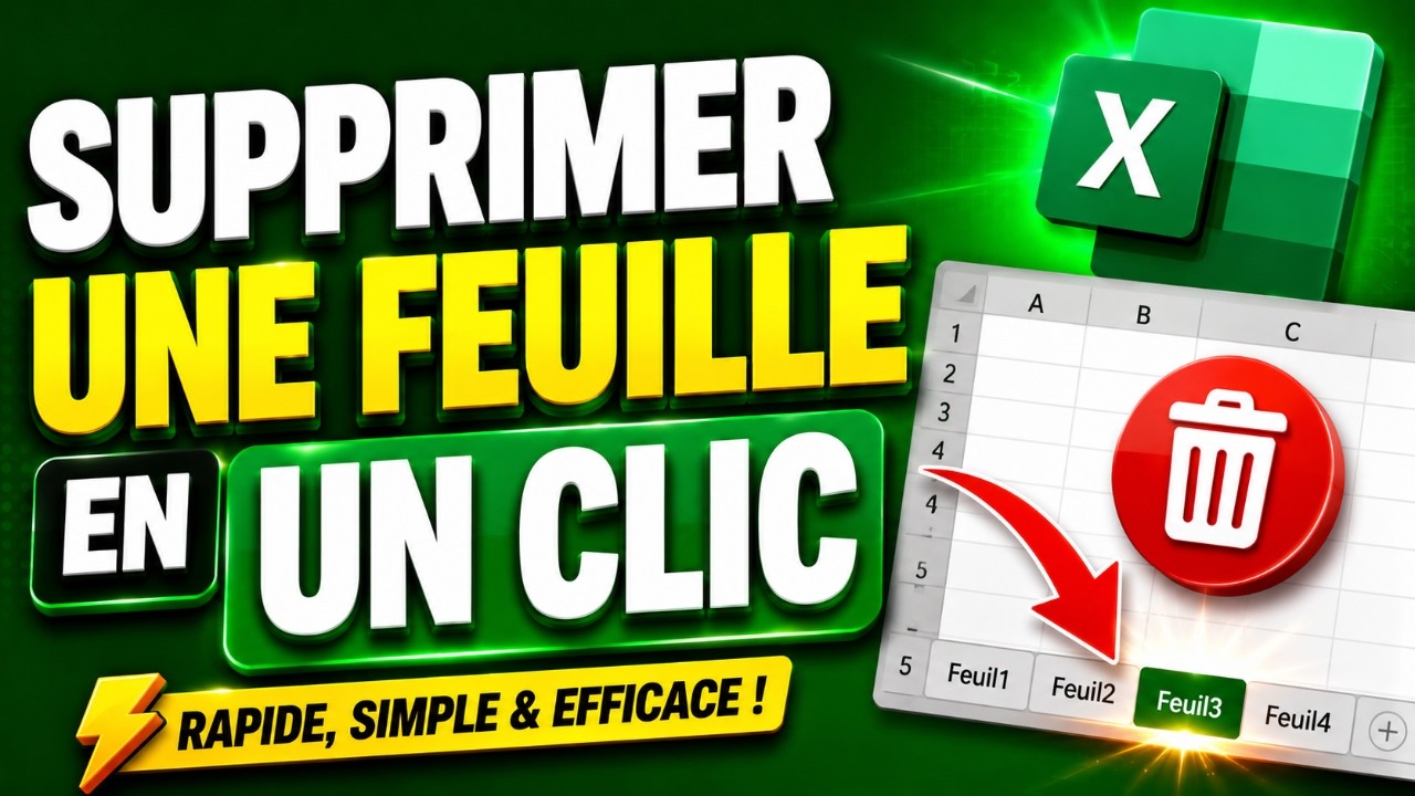 📊 Excel : Comment Supprimer une Feuille en un Clic