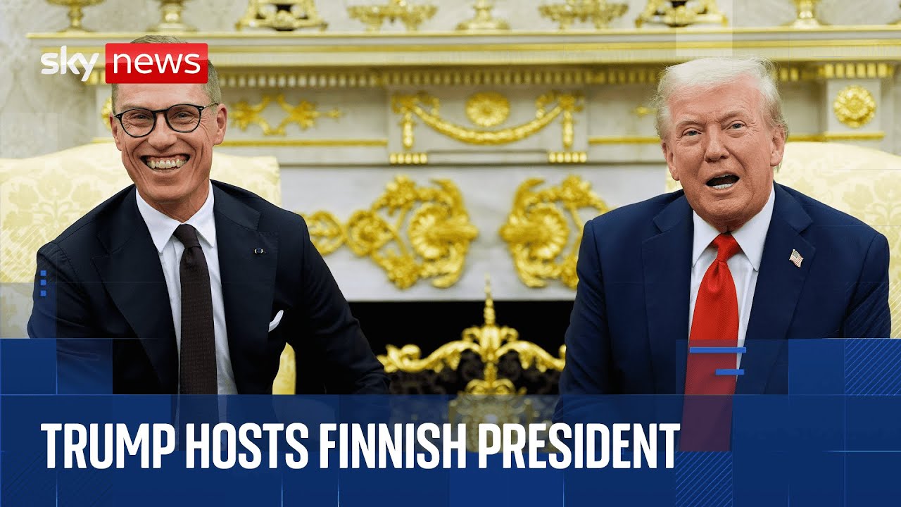 Трамп встретился с президентом Финляндии Александром Стаббом в Белом доме.