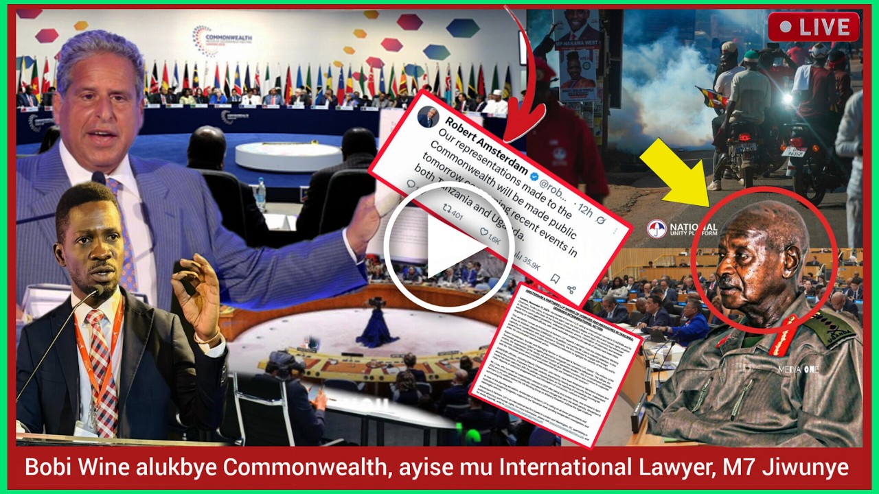 LIVE: Breaking News! Bobi WIne alumbye Commonwealth okusuuza Museveni! Int. Lawyer abiyingiddemu!