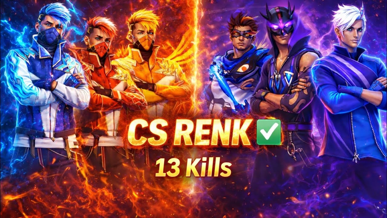 🔥 Xz 100K | CS Rank Push Gameplay 🔥 13 Kills Pro Match 💥 Full Action Clash Squad Rank Gameplay | 