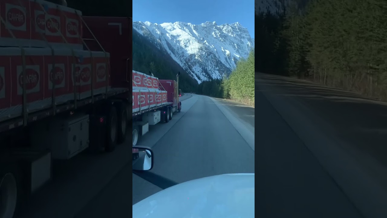 Heavy load up hill trans Canada hwy 1 west #truckerlife #truckdriver #truckdrivercanada #highlights
