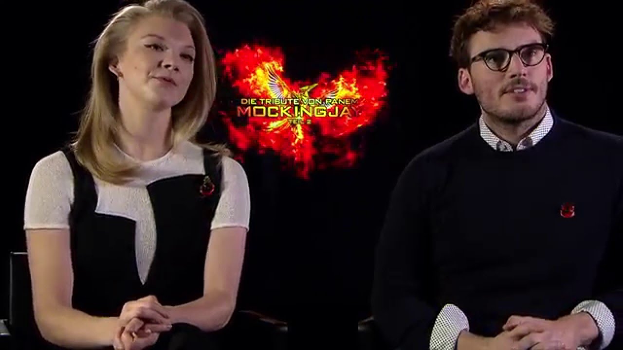 Natalie Dormer and Sam Claflin Interview THE HUNGER GAMES - MOCKINGJAY - GAME OF THRONES