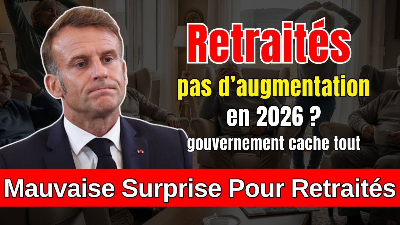 👉 Retrait&eacute;s : pas d&rsquo;augmentation en 2026 ? Ce que le gouvernement pr&eacute;pare !