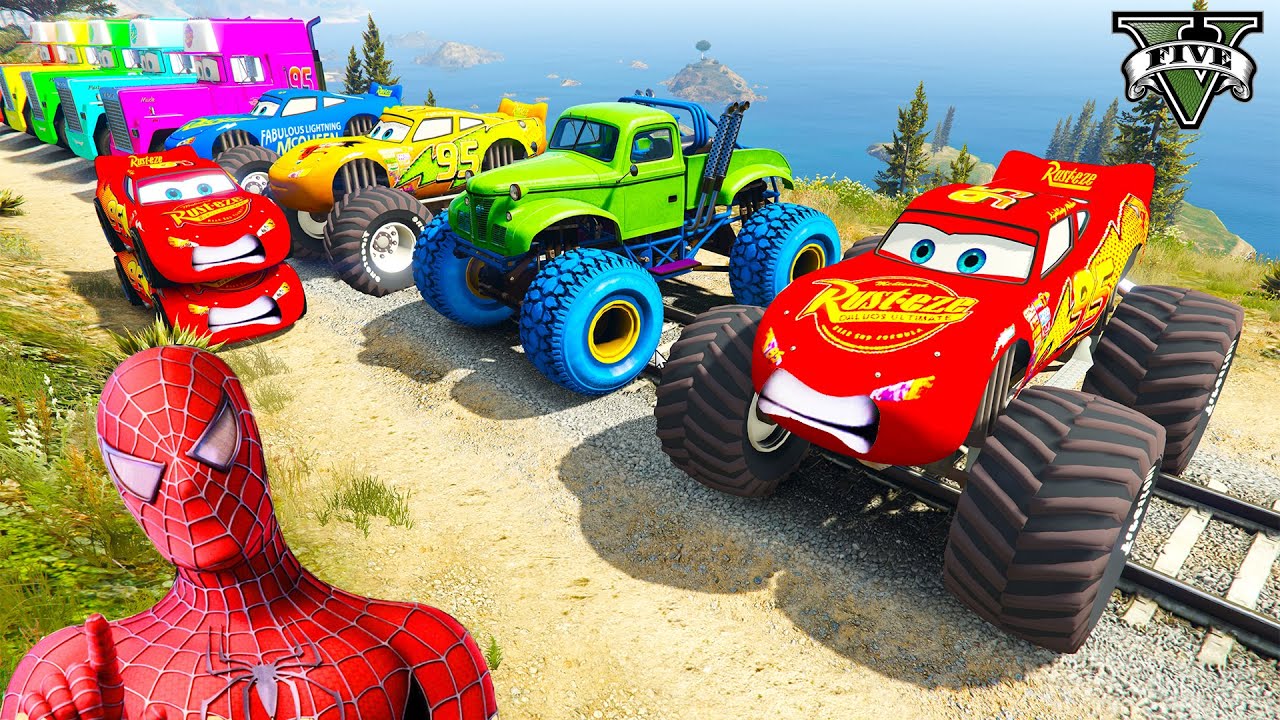 👉 GTA 5 Spider-Man Motorcycle Stunt Racing 🔥 GTA V Superheroes Extreme Race Gameplay Challenge