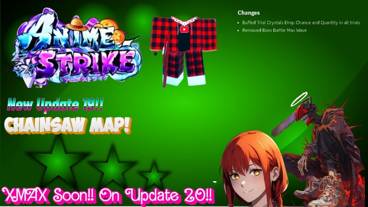 🪚 Update 19: Chainsaw Map Released in Anime Strike Simulator! 🌟🔥