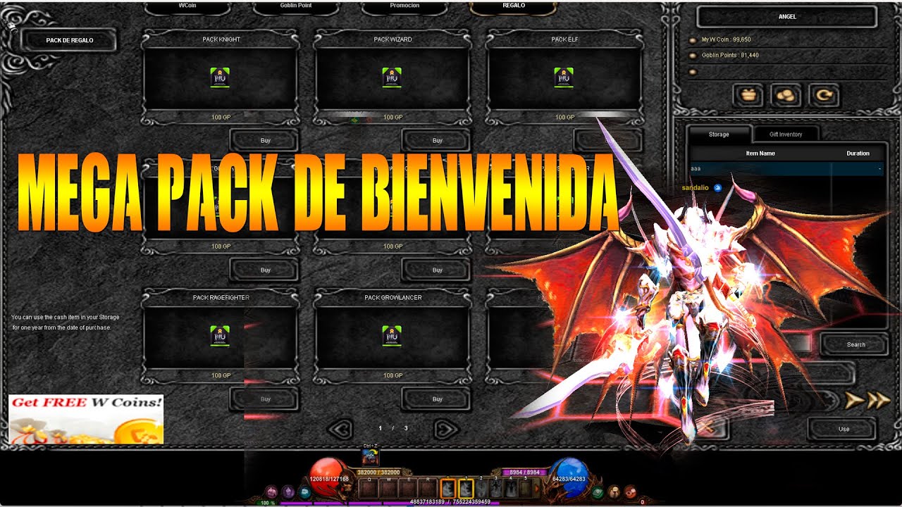 PERU MU ONLINE Mega Pack de Bienvenida