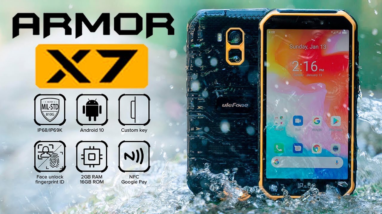 Ulefone Armor X7: Защищённый смартфон с NFC за $79