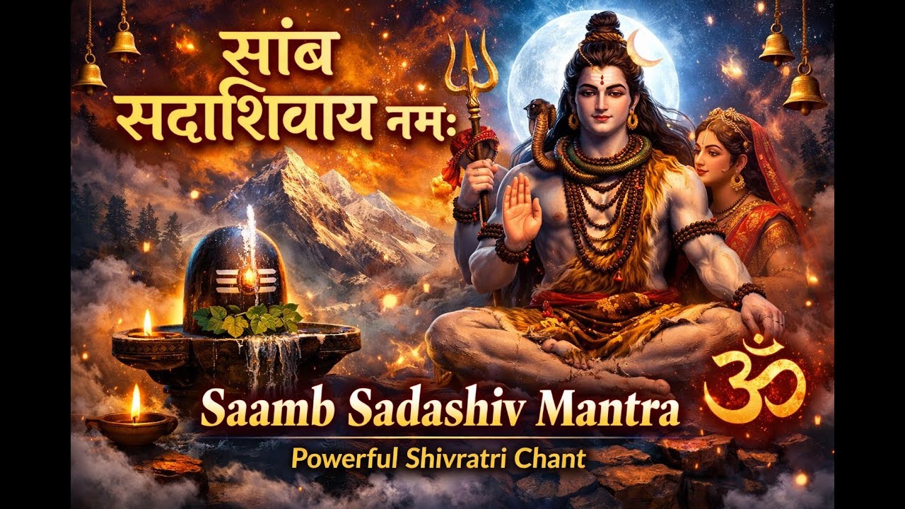 Saamb Sadashiv Mantra 🙏Most Powerful Shivratri Chant | Om Namah Shivaya | Lord Shiva Bhajan 🕉️🔱🌼