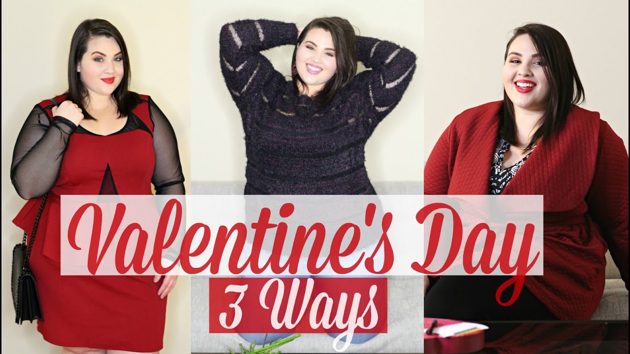 Valentine's Day 3 Ways |Plus Size Fashion|