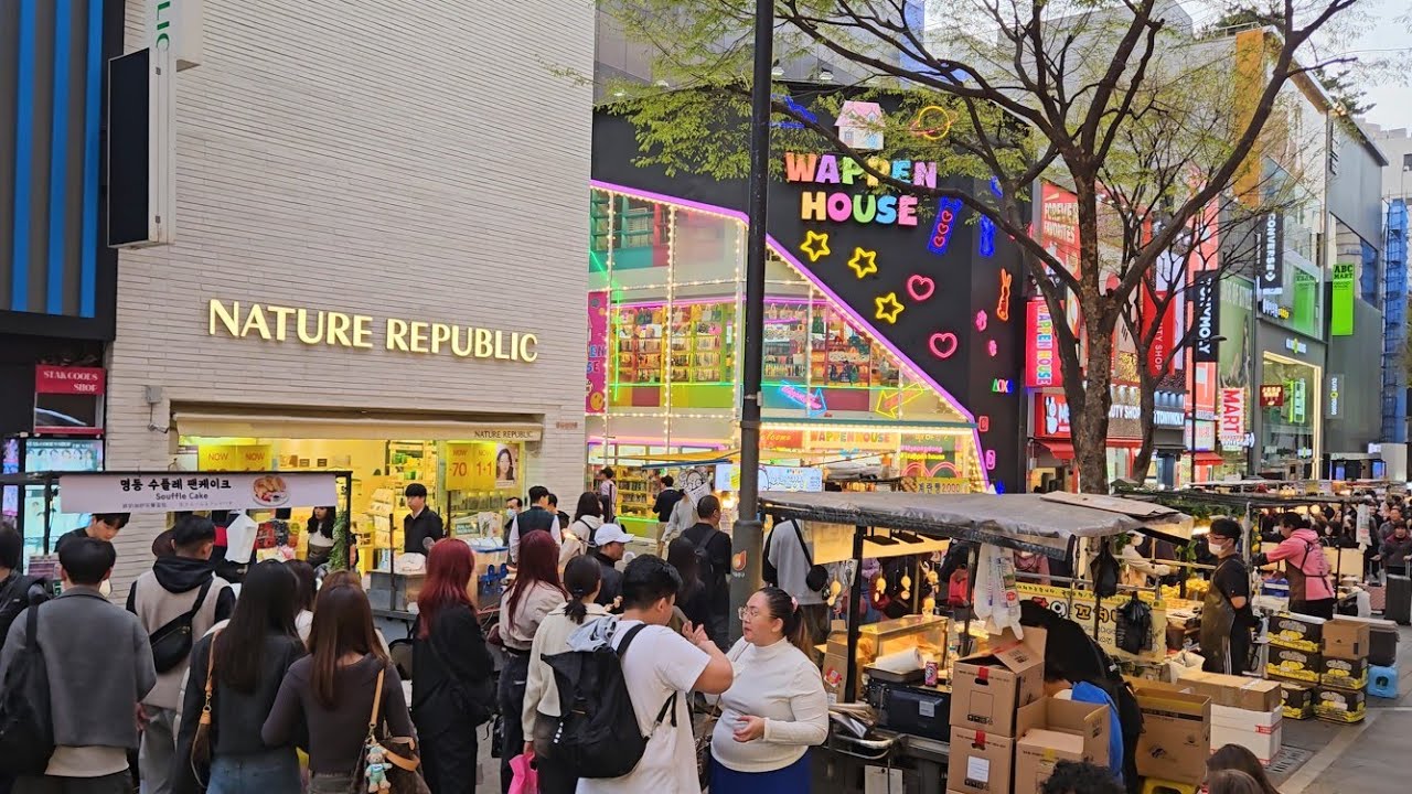 Seoul KOREA - Myeongdong Shopping Street 2024 [Travel Vlog]
