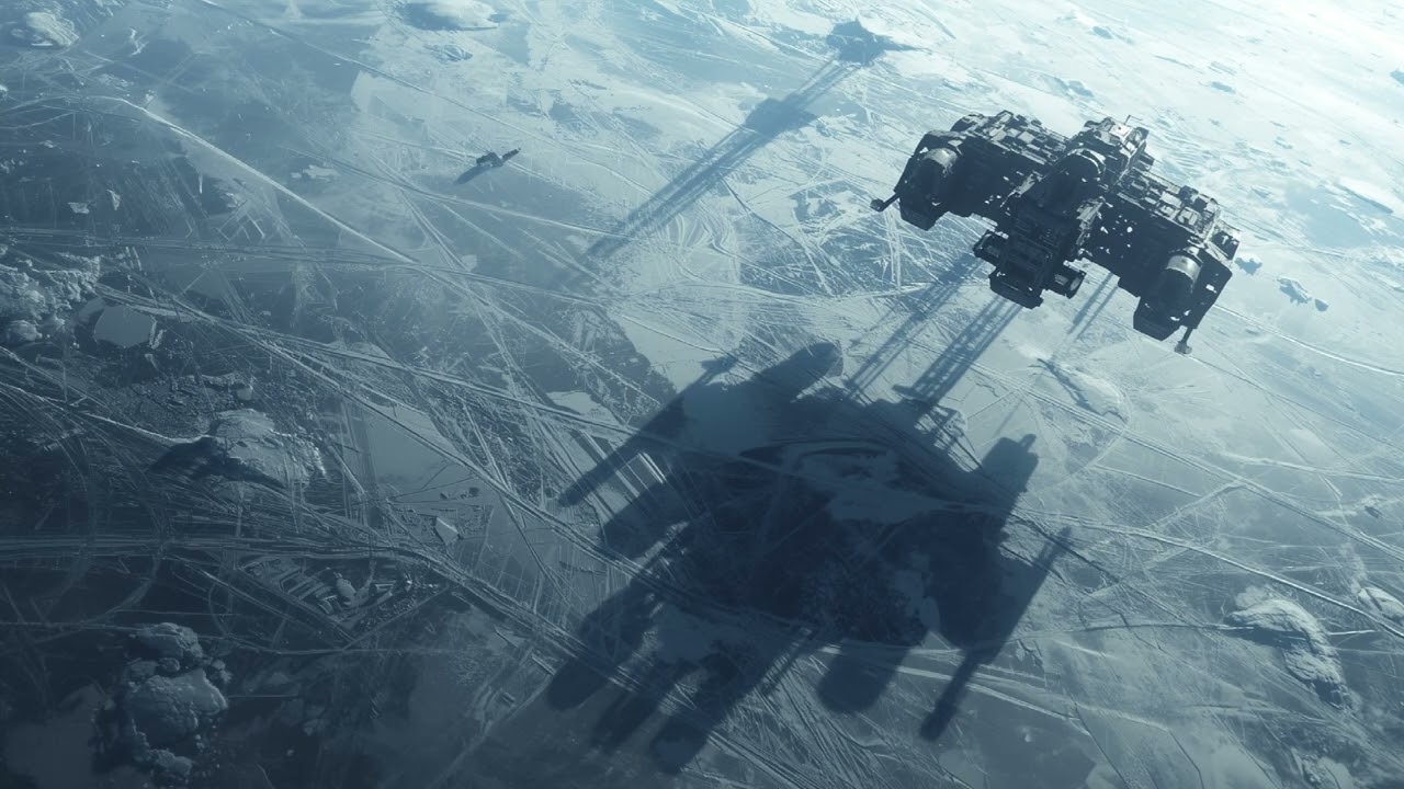 Drift Shadow Planet 🪐 2 Hour Ice Field Ambience  Orbital Wreckage Soundscape  Moving Shadows Sci-Fi