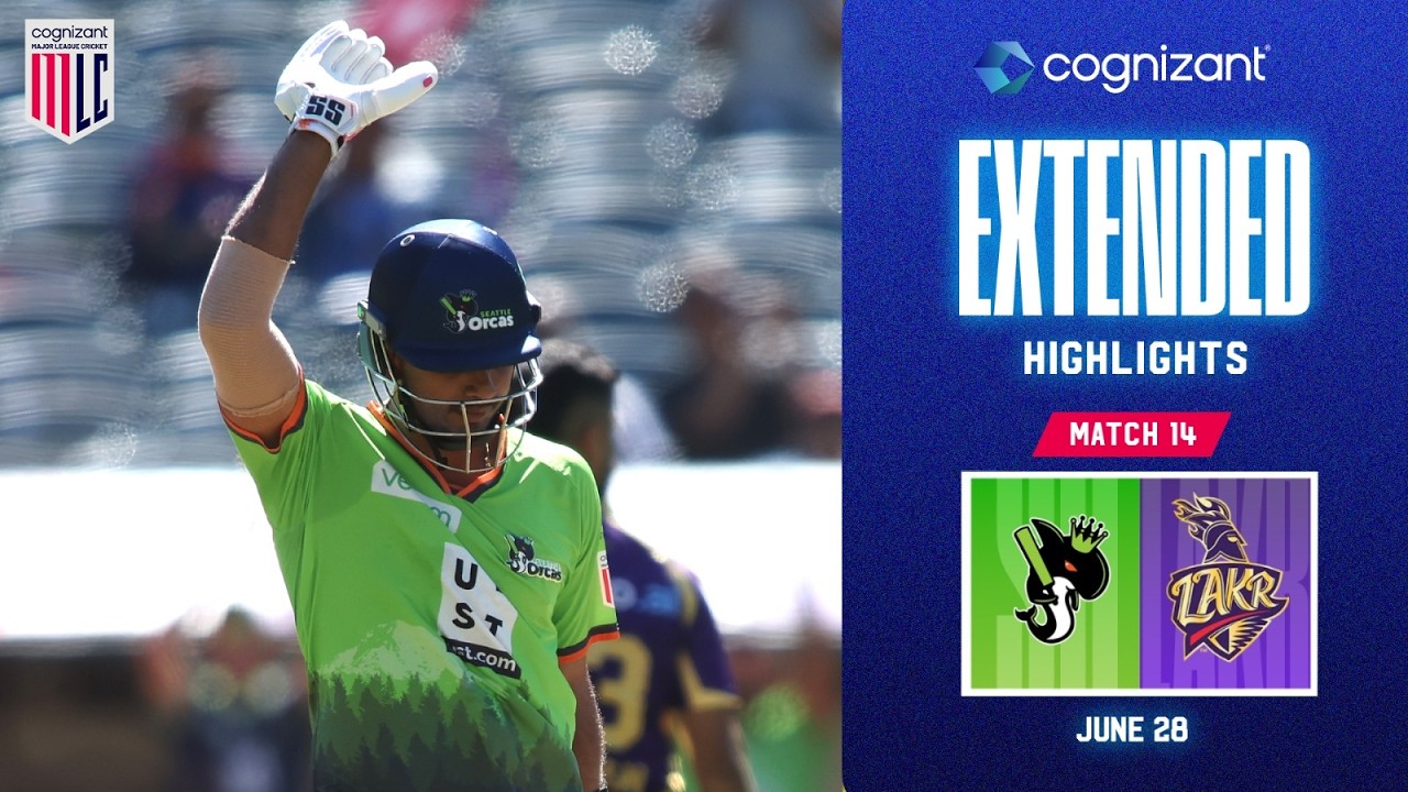 Cognizant Extended Match Highlights | Seattle Orcas vs LA Knight Riders | Match #14