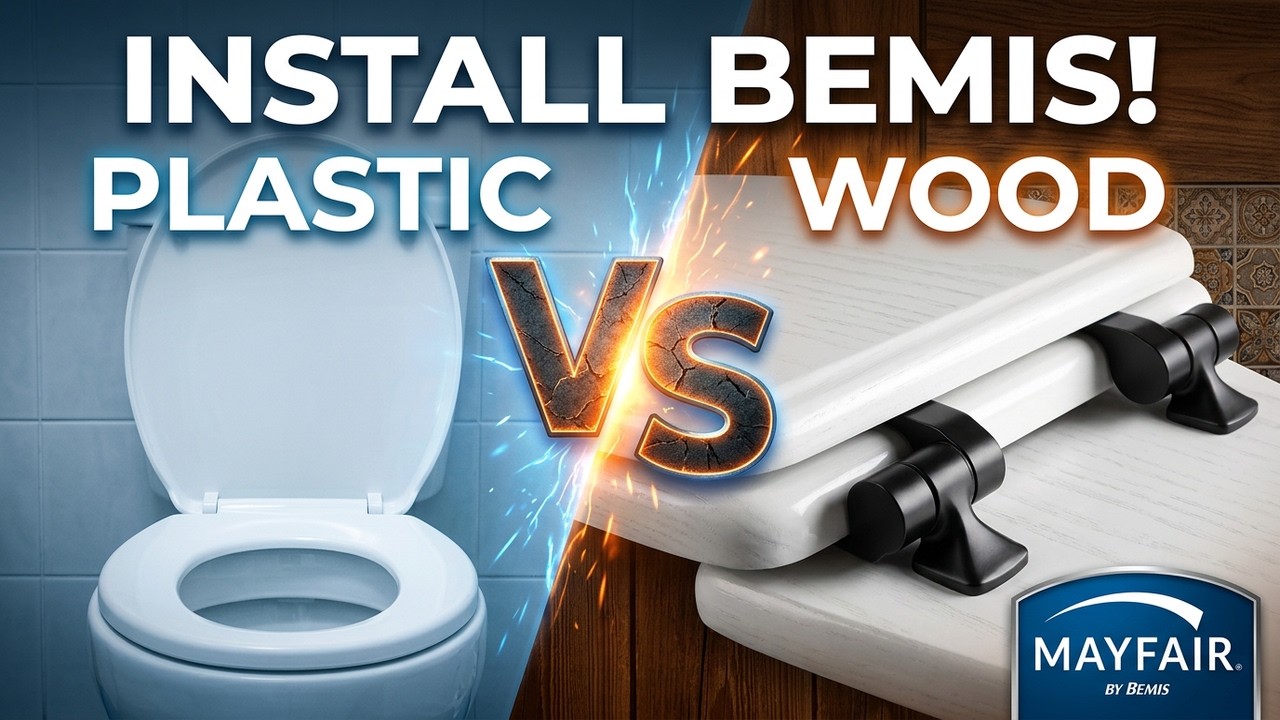 How to install Bemis Toilet Seat Elongated Black @Lowe's Home Improvement