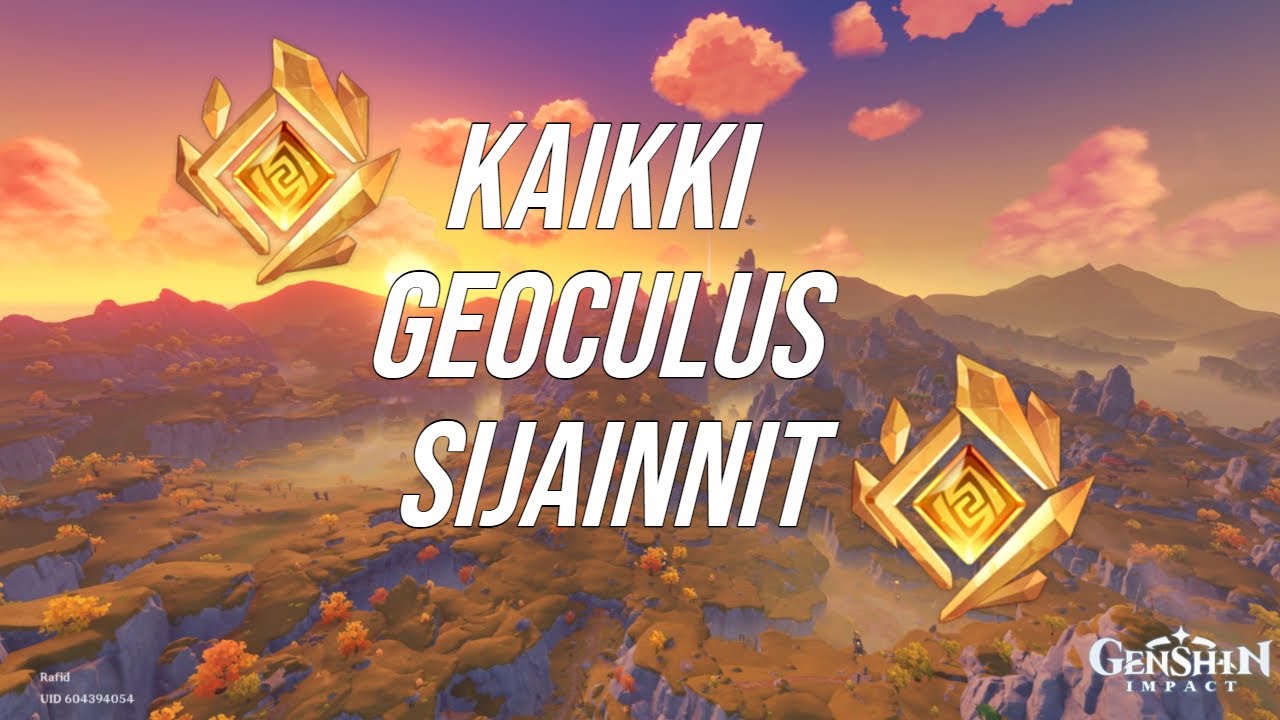 Kaikki Geoculus - Sijainnit [Genshin Impact Suomi]