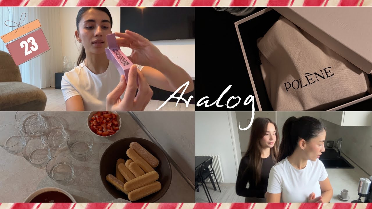 Aralog | polene bag acilisi, aleynayla morning date, tiramisu yapiyoruz, son iki kutu 🥹