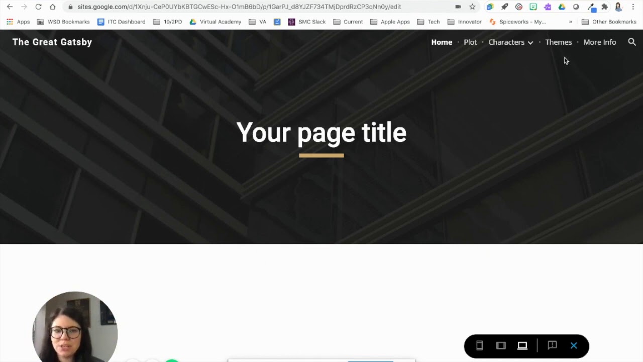 New Google Sites Tutorial for Students