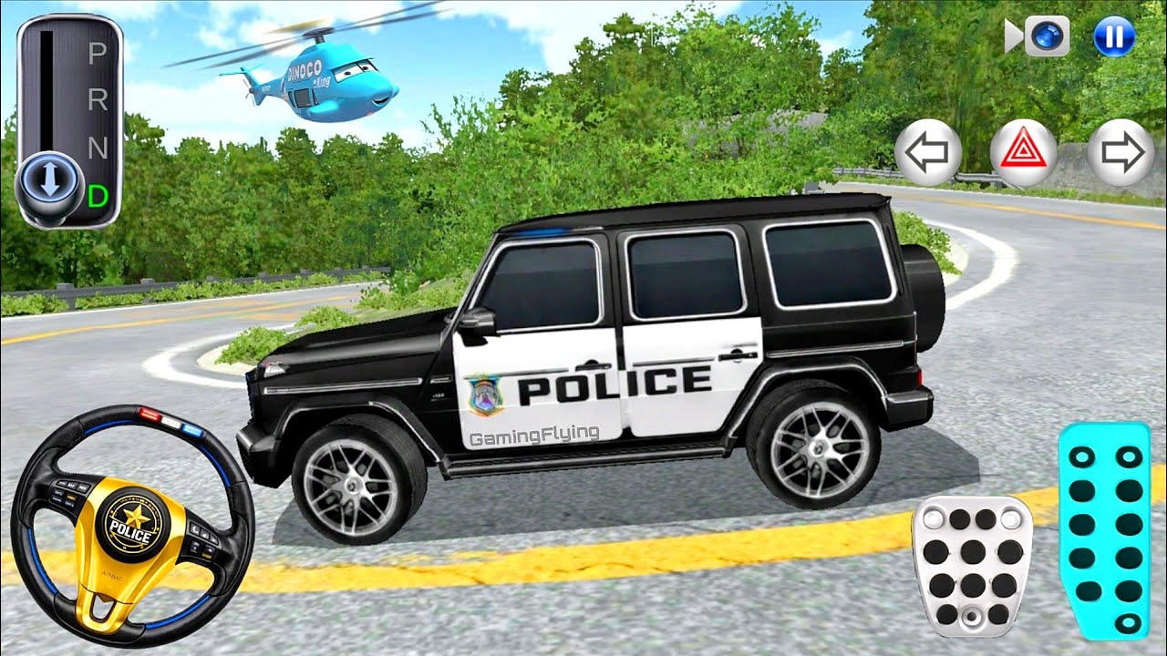New Police Mercedes Car Stuck Mountain Road - 3D Driving Class 2026 - 3D Driving Class - Car Game