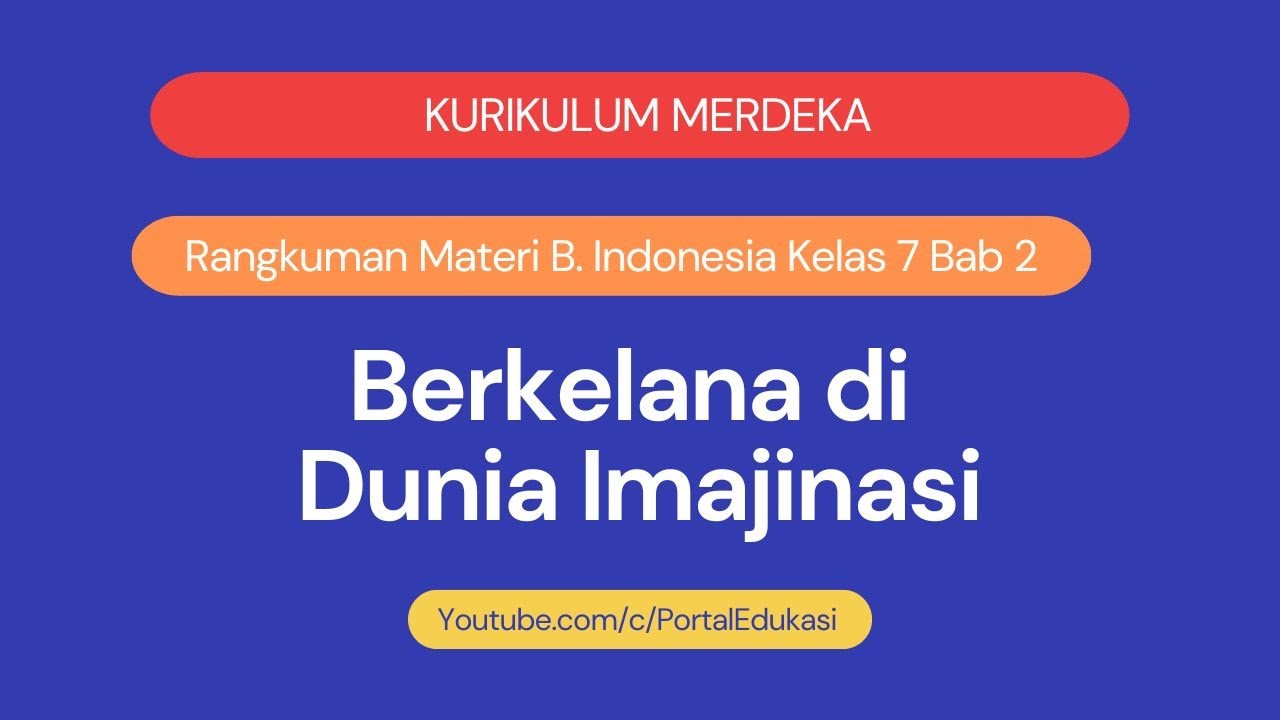 Kurikulum Merdeka Materi Bahasa Indonesia Kelas 7 Bab 2 Berkelana di Dunia Imajinasi (Teks Naratif)