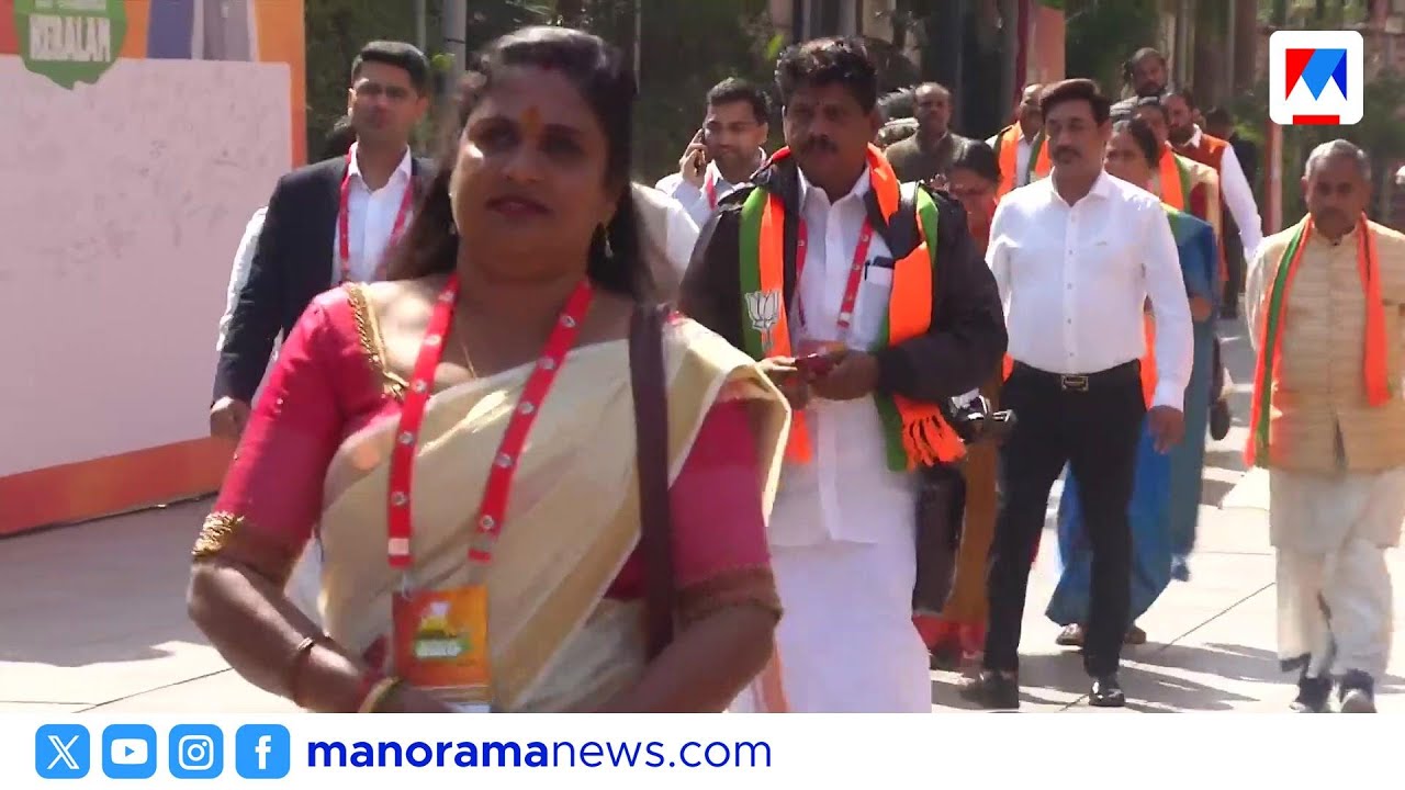 പാർലമെന്റ് സന്ദർശിച്ച് ബിജെപി തദ്ദേശ പ്രതിനിധികൾ | bjp