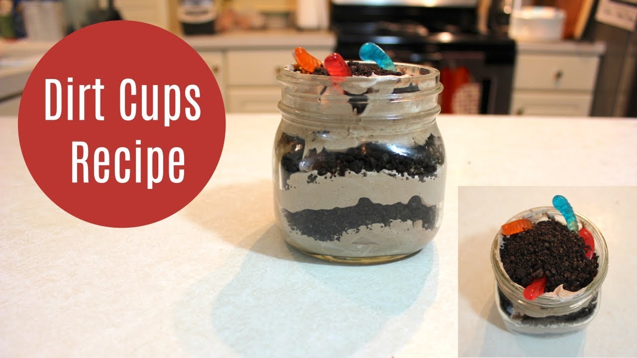 Dirt Cups With Gummy Worms | Oreo Pudding Dessert | Pudding Recipe