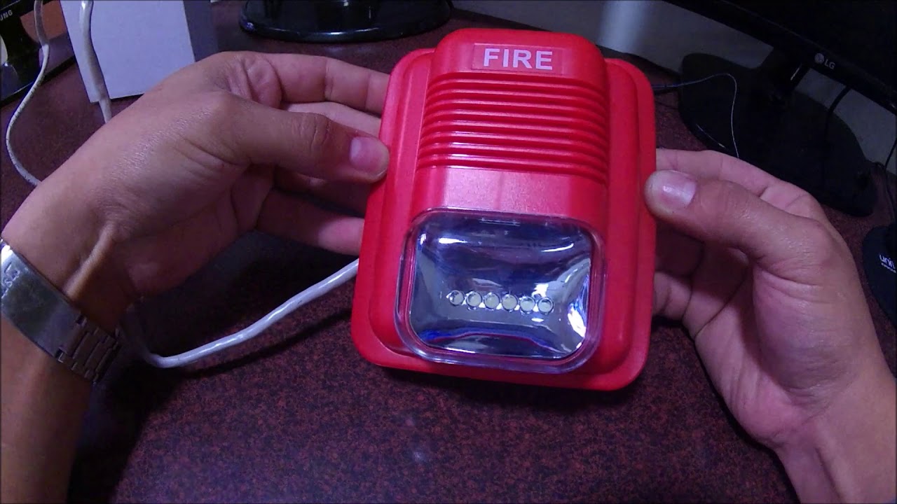 SIRENA DE FUEGO O EMERGENCIA CABLEADA 12V.