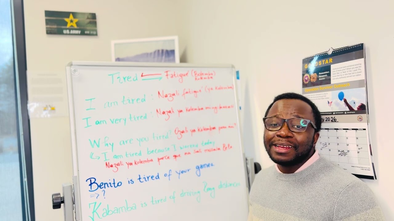 Ep14: Tired. / Bolembu (Fatigué).      Lingala ⇄ English