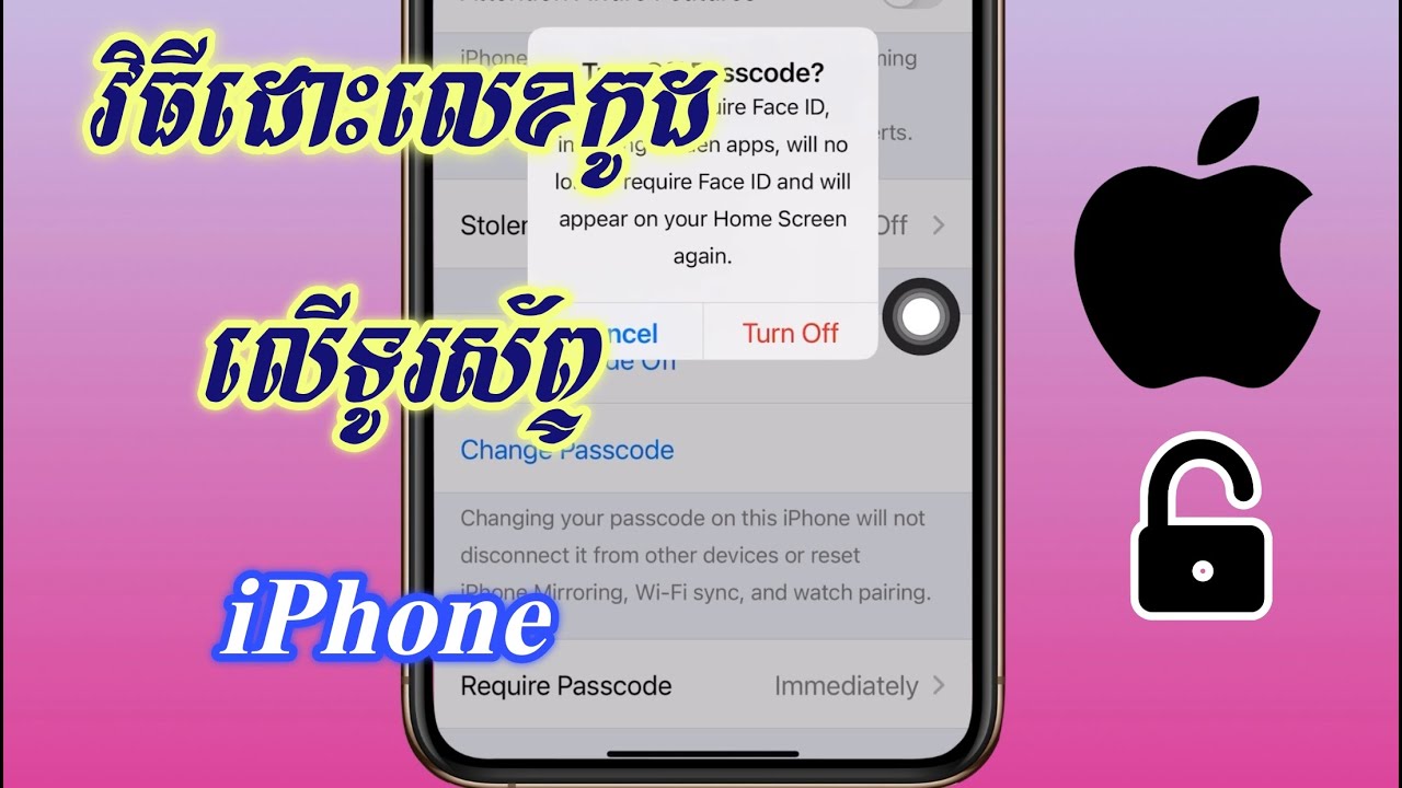 របៀបដោះលេខកូដទូរស័ព្ទ iphone ថ្មី - របៀបដោះ Password ការពារទូរស័ព្ទ iphone
