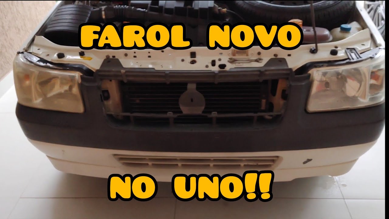 COMO TROCAR O FAROL DO FIAT UNO MILLE!