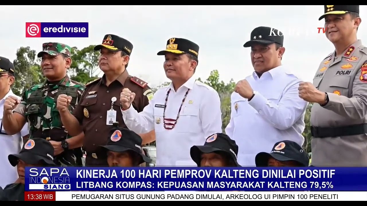 Survei Litbang Kompas menunjukkan Kepuasan masyarakat atas kinerja Gubernur Kalteng mencapai 79.5%