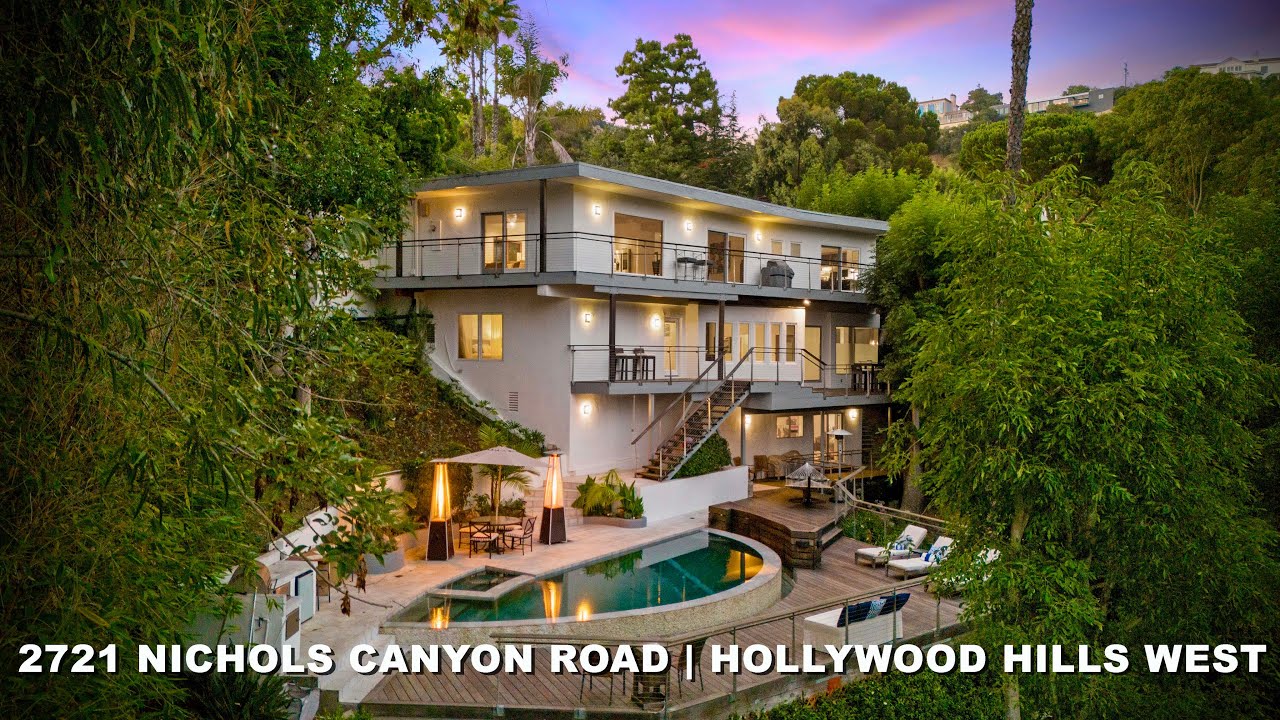 2721 Nichols Canyon Rd, Los Angeles, CA 90048, A Mid Century Modern Hollywood Hills Showpiece