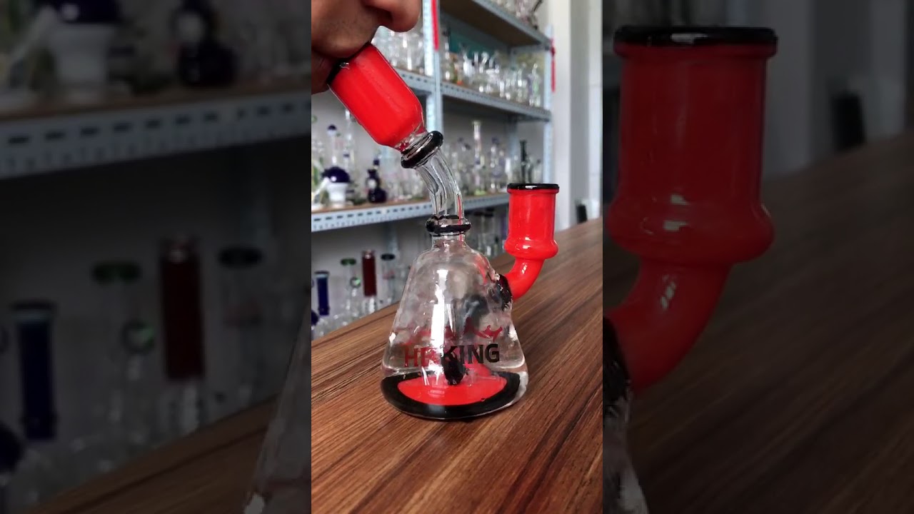 HBKING K409 RED HEADY GLASS DAB RIG