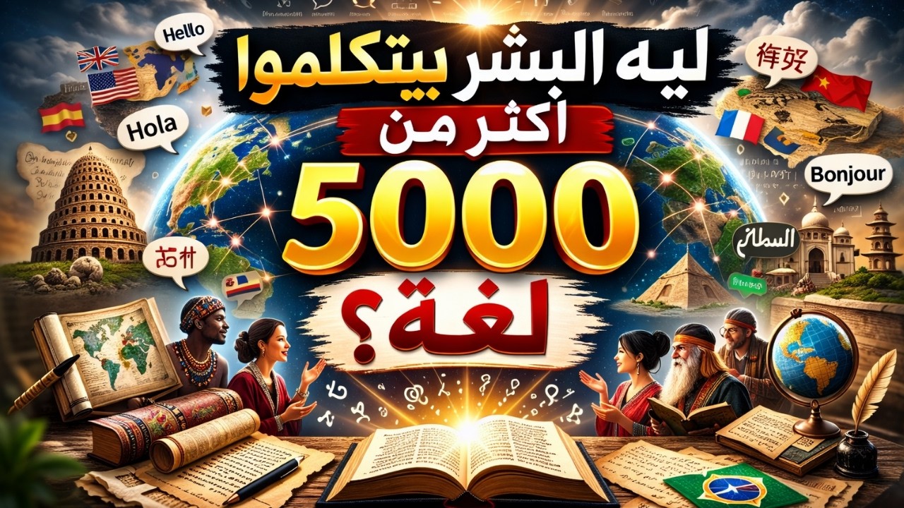 ليه البشر بيتكلموا أكتر من 5000 لغة؟ السر اللي هيغير نظرتك للعالم