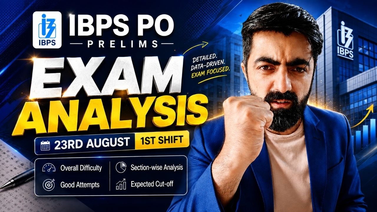 IBPS PO Pre 2026: Exam Analysis | Shift 01, 23rd Aug || ये था Exam Level || By Dhruva Sir