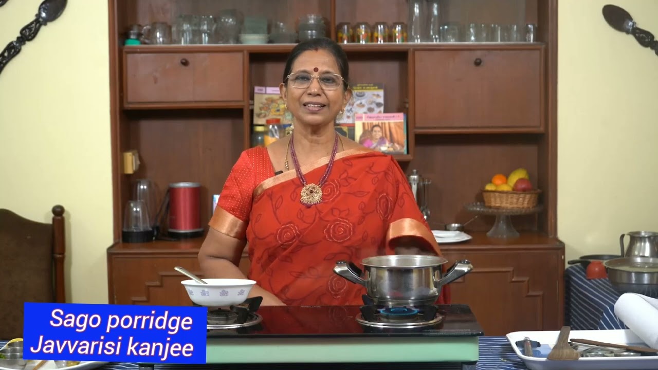 Javvarsi kanjee / Sago porridge - Summer special - உடல் உஷ்ணம் தணிக்கும் ஜவ்வரிசி  கஞ்சி