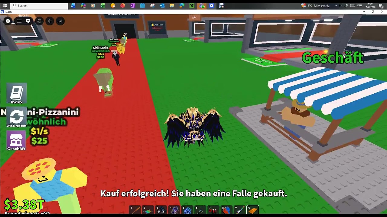 Ich spiele das erstes mal auf Steal a Brainrot