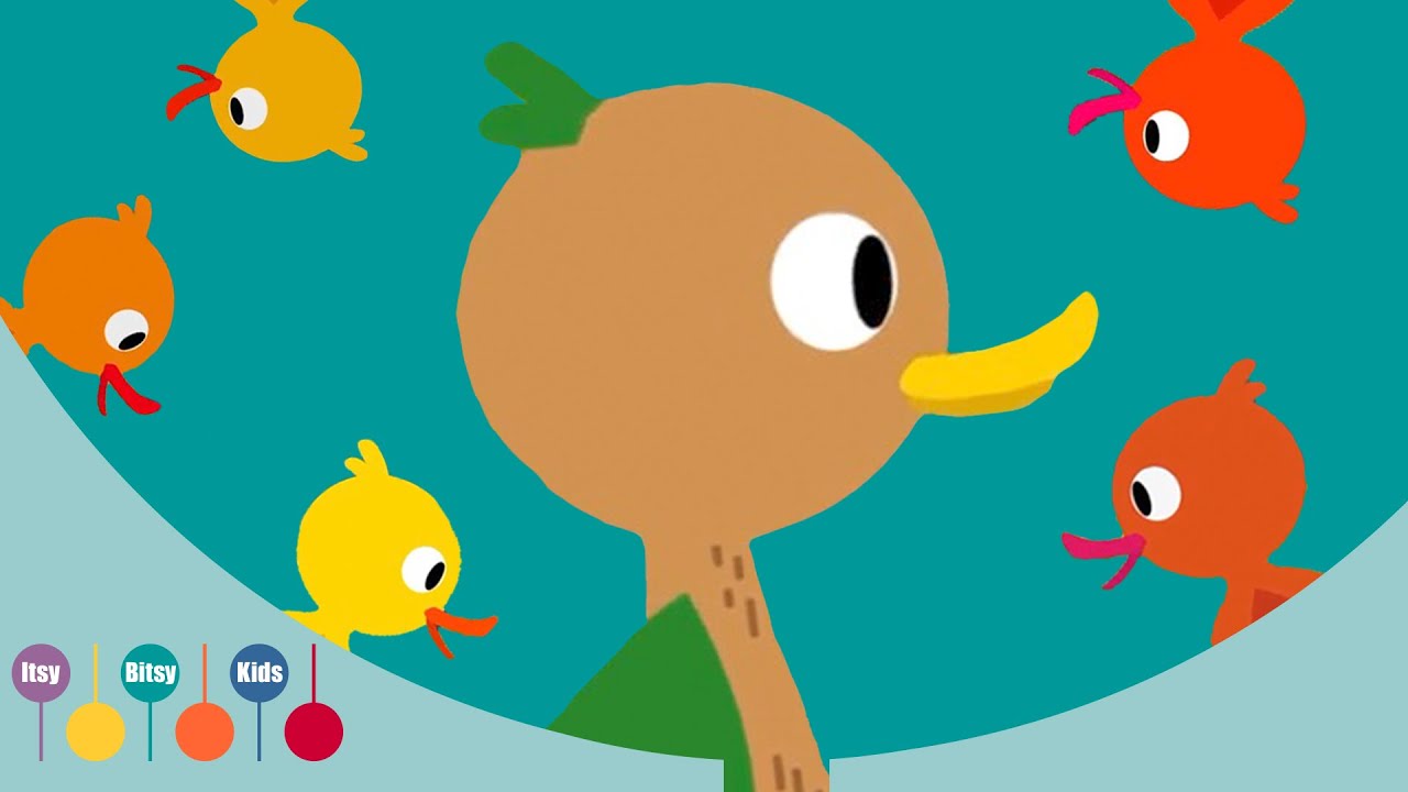 Five Little Ducks Song - Nursery Rhyme  | ItsyBitsyKids