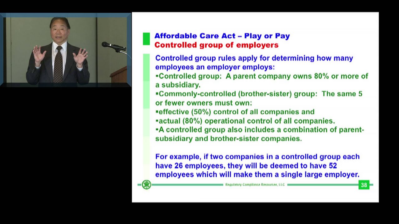 Affordable Care Act: Large Employer Shared Responsibility-Pay or Play (5)